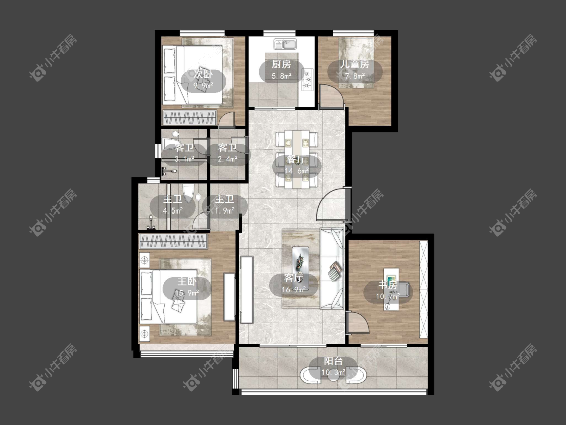 镇江桃源里在售二手房源户型图_小牛看房