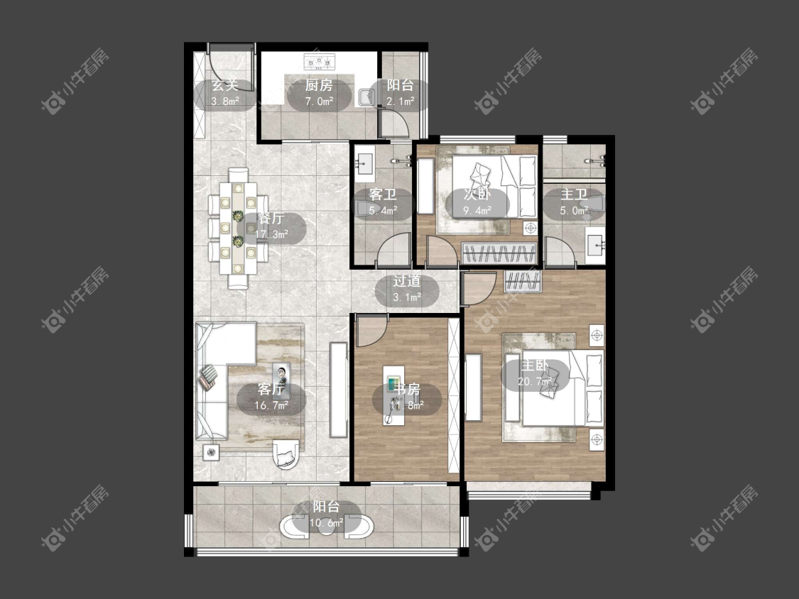 镇江凤熹台在售二手房源户型图_小牛看房