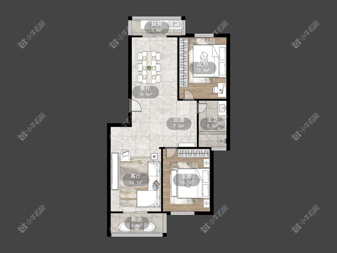 镇江金凤凰在售二手房源户型图_小牛看房