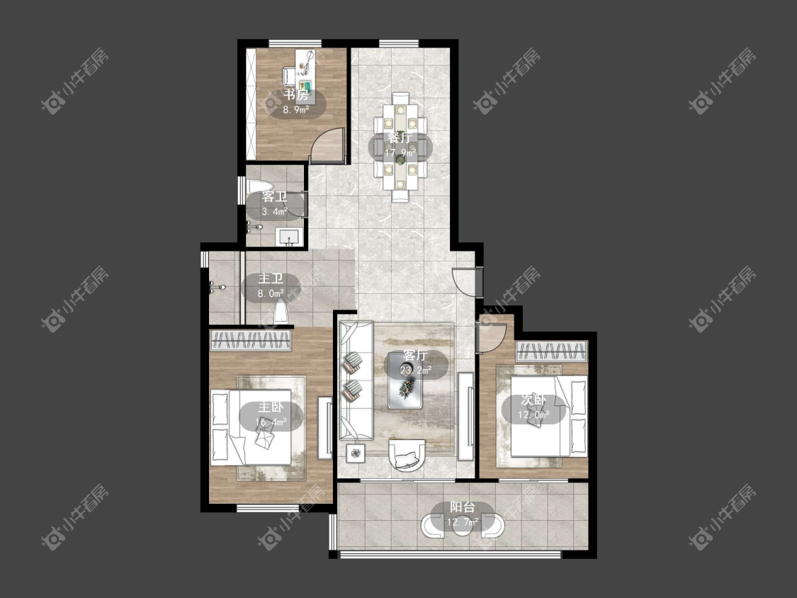 镇江天怡紫宸在售二手房源户型图_小牛看房