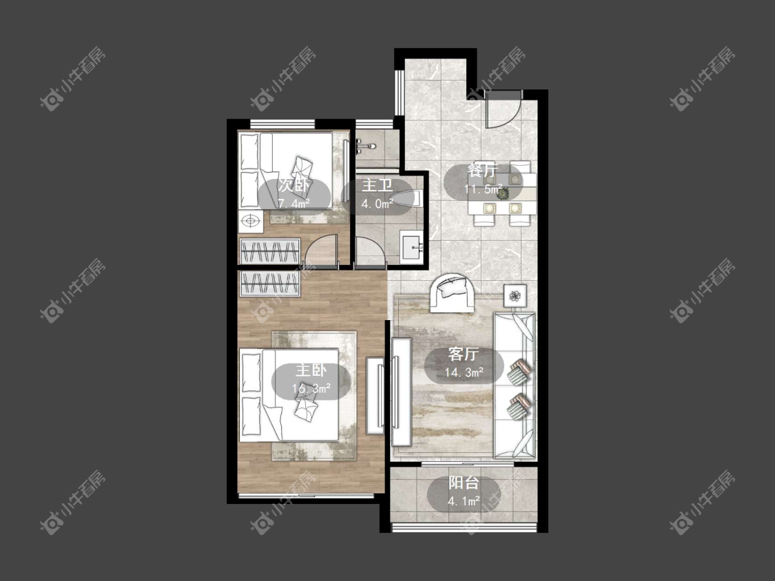 镇江翡翠林花园（天福花园）在售二手房源户型图_小牛看房