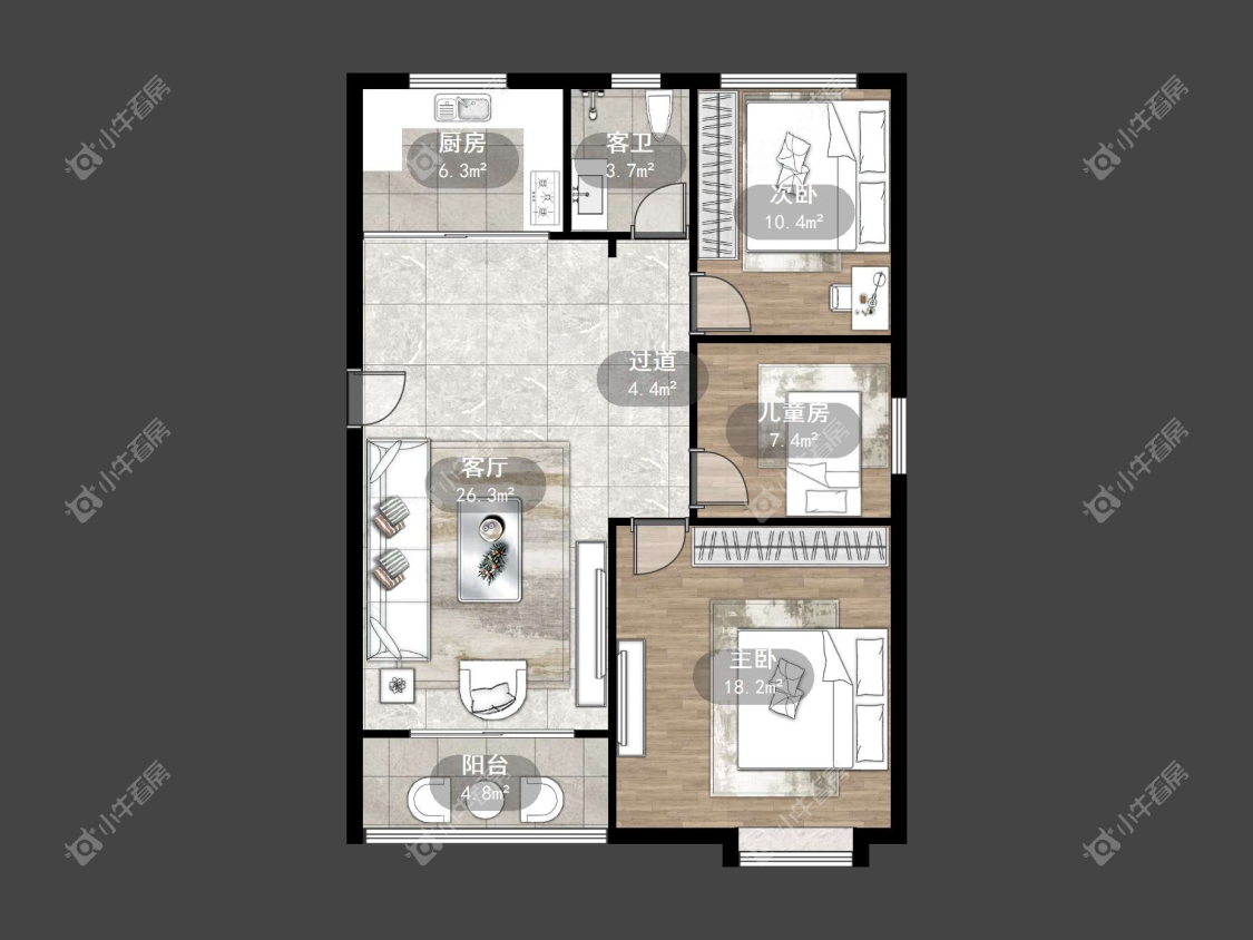 镇江国信宜和在售二手房源户型图_小牛看房