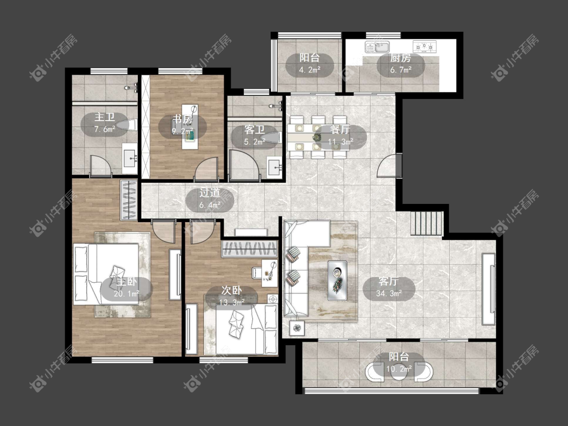 镇江中南熙悦城中南二期在售二手房源户型图_小牛看房