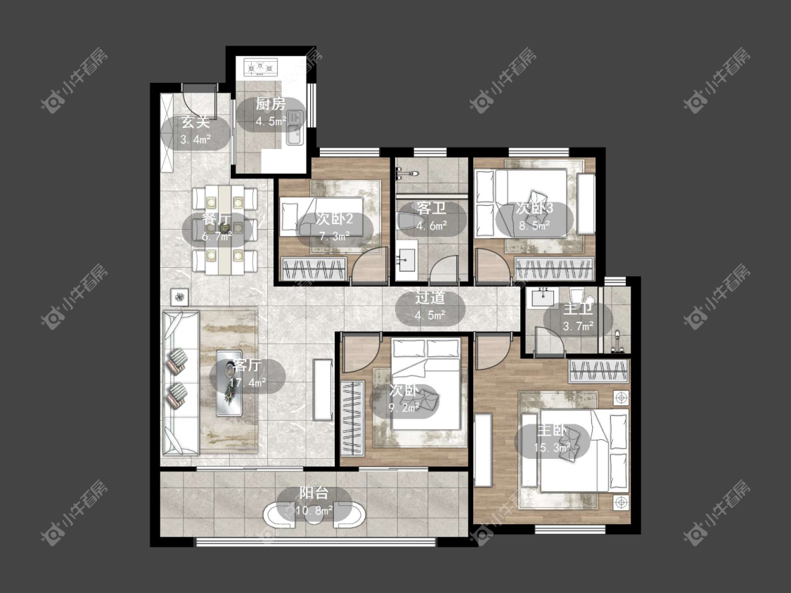 镇江中南熙悦城中南二期在售二手房源户型图_小牛看房
