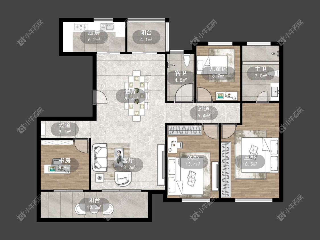 镇江中南熙悦城中南二期在售二手房源户型图_小牛看房