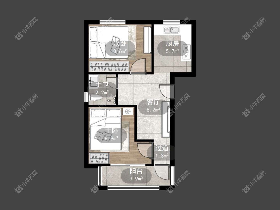 镇江河滨新村（丹阳）在售二手房源户型图_小牛看房