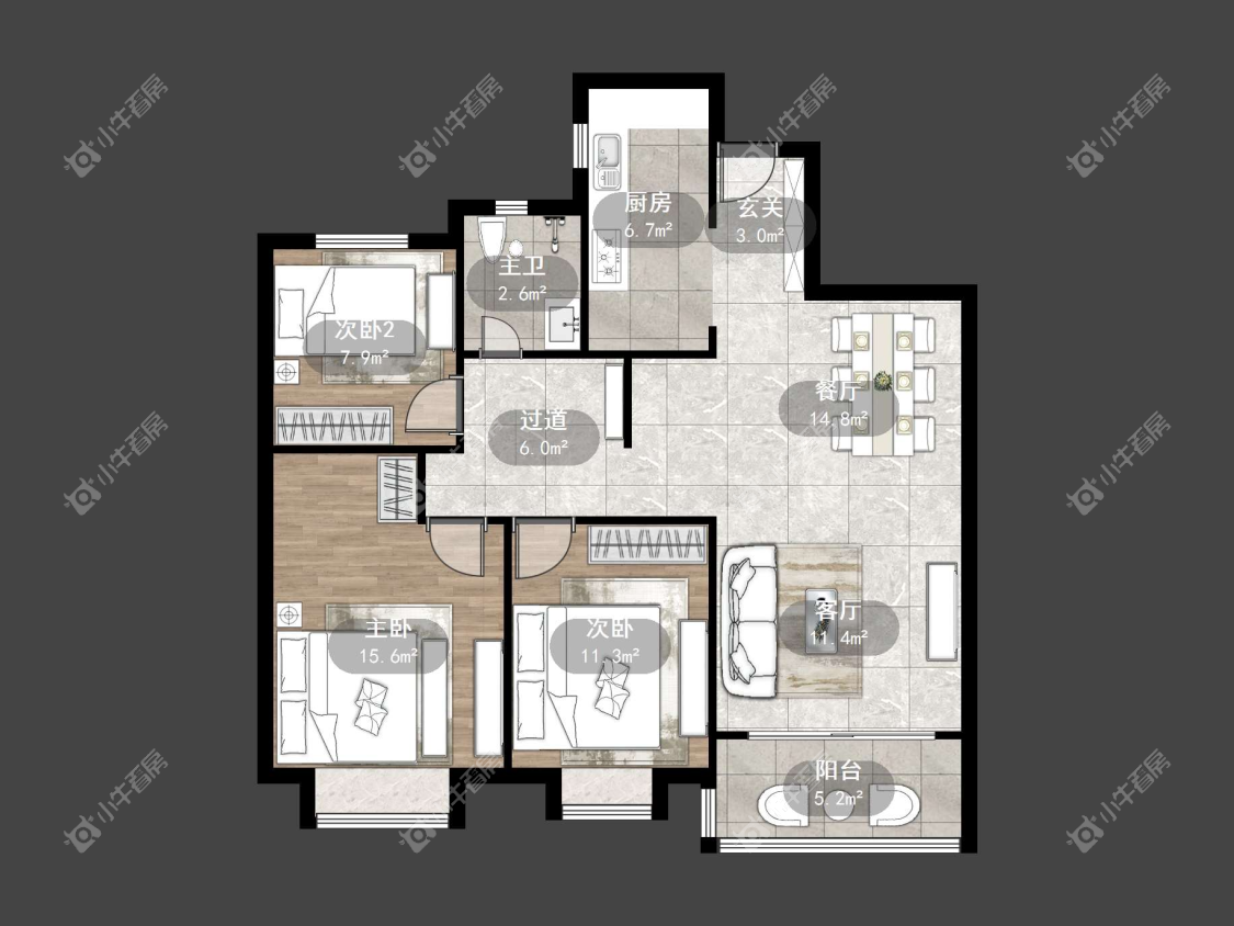 镇江大亚第一城在售二手房源户型图_小牛看房