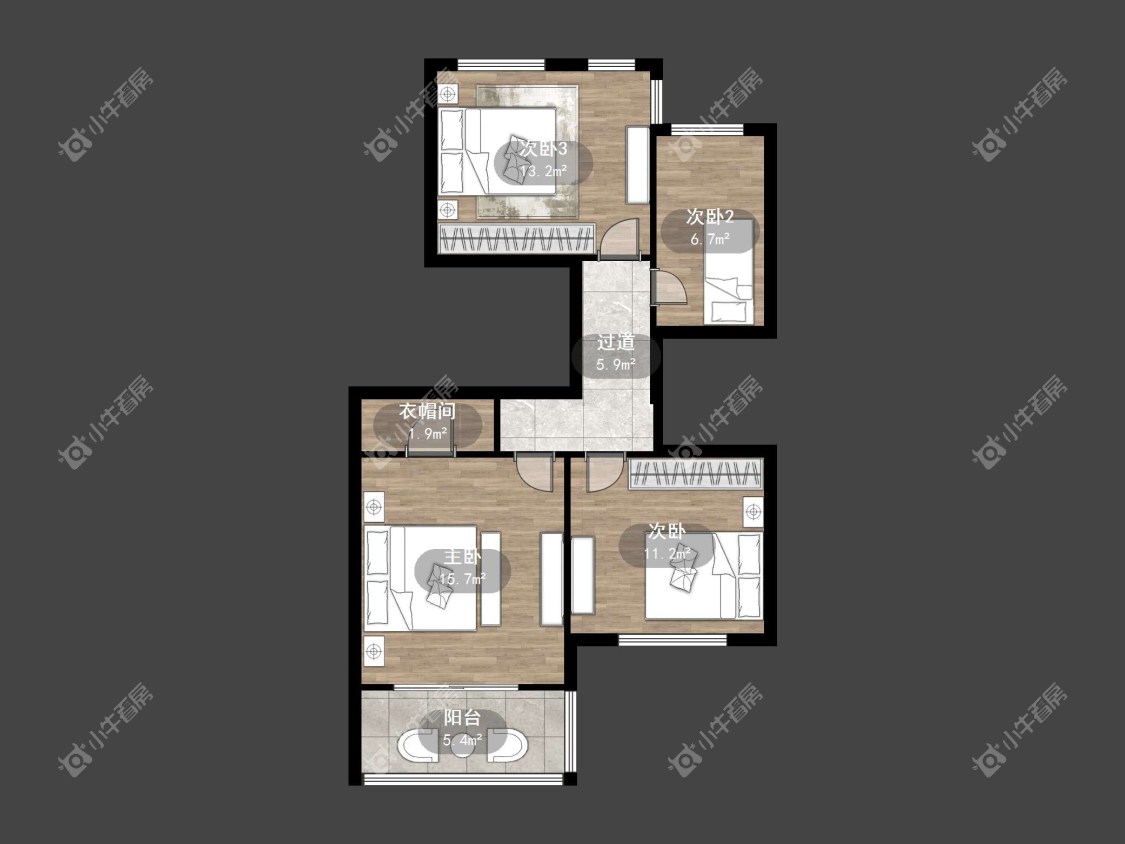 镇江江南人家在售二手房源户型图_小牛看房