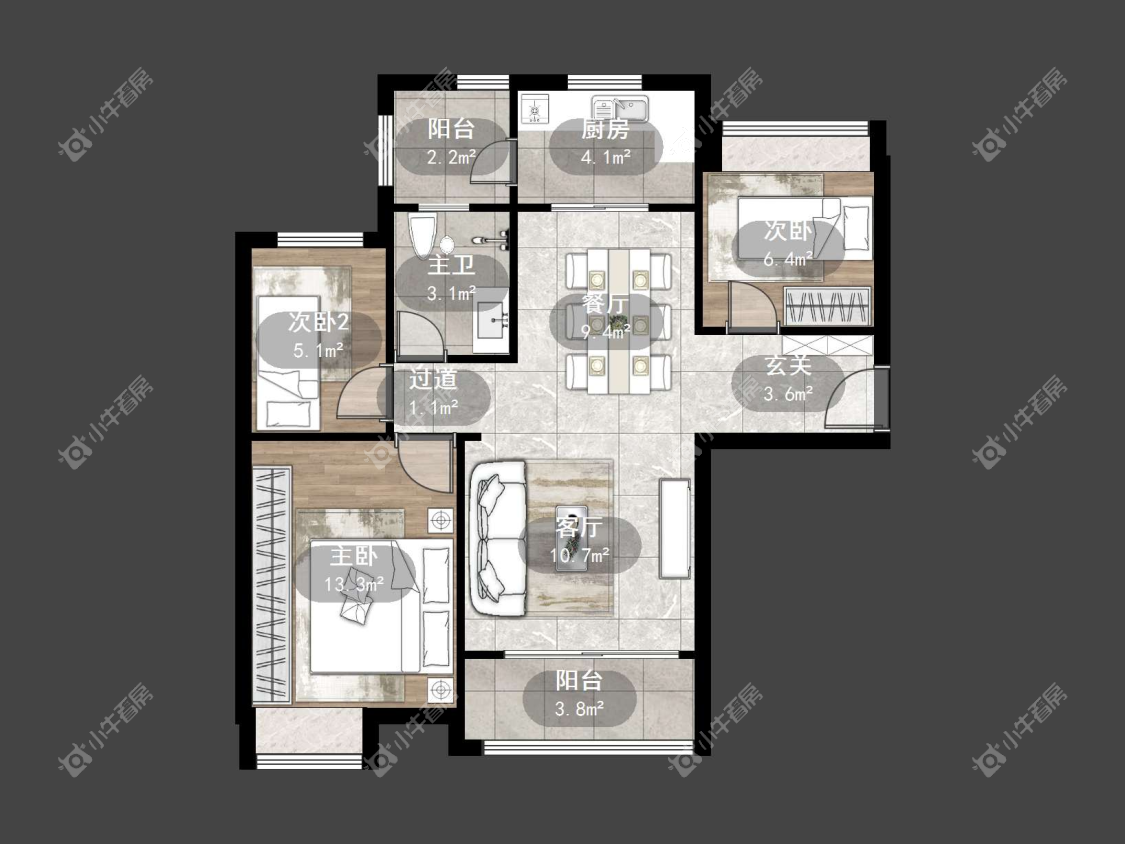 镇江碧桂园在售二手房源户型图_小牛看房