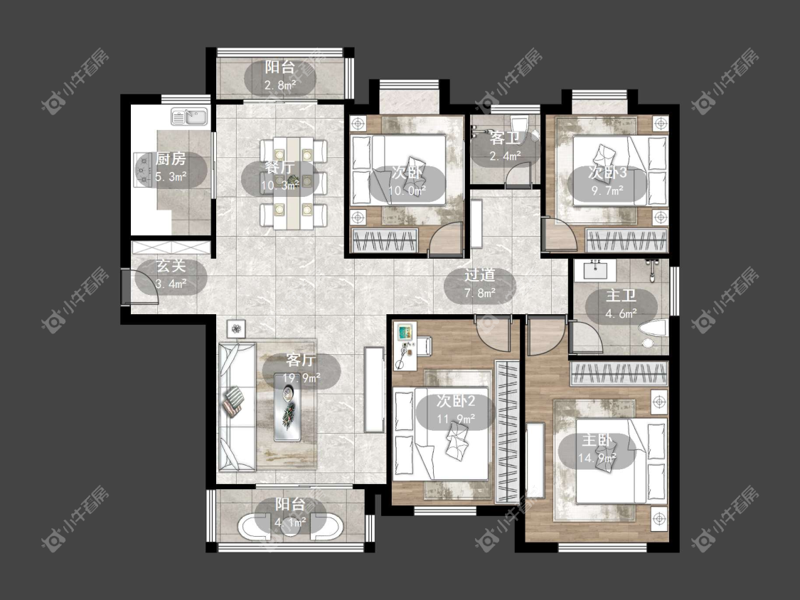 镇江大亚第一城在售二手房源户型图_小牛看房