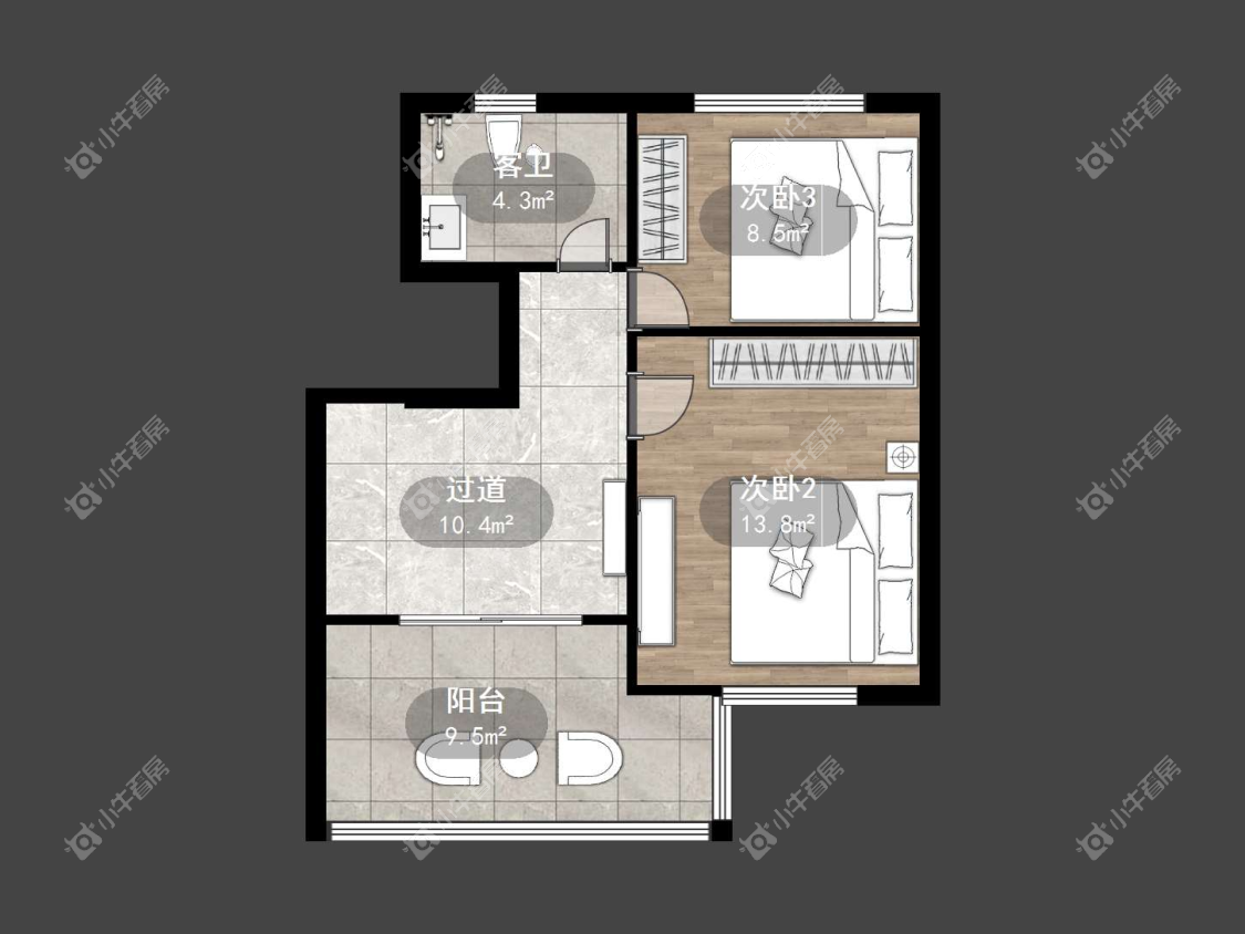 镇江锦江花园在售二手房源户型图_小牛看房