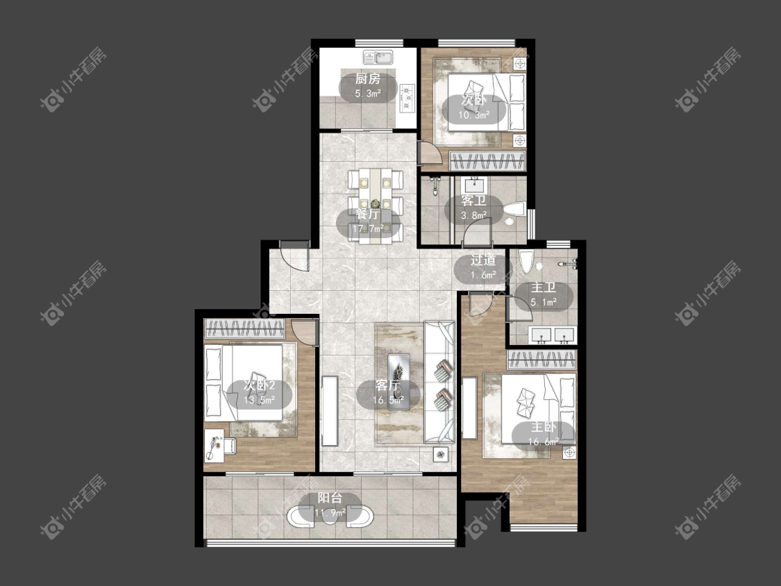 镇江滨河凤凰城在售二手房源户型图_小牛看房
