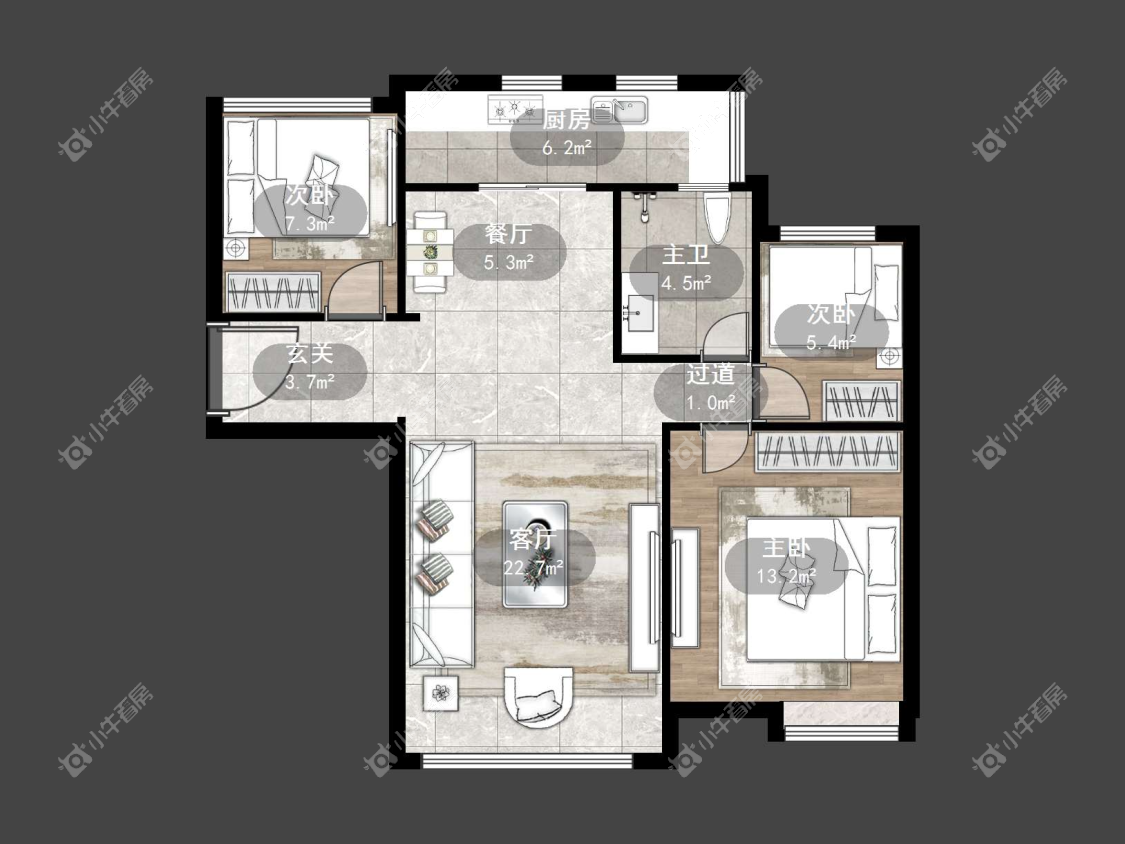 镇江碧桂园在售二手房源户型图_小牛看房
