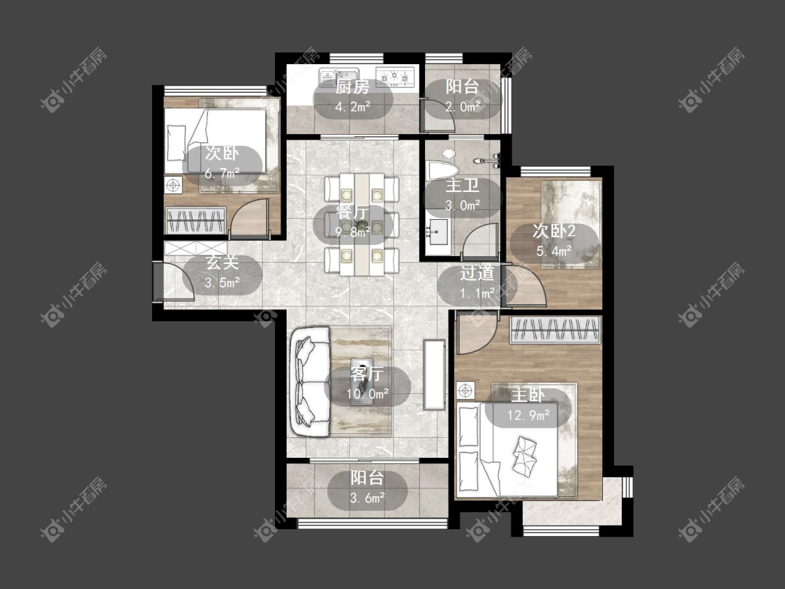 镇江碧桂园在售二手房源户型图_小牛看房