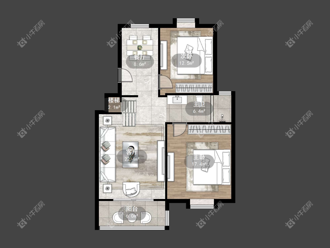 镇江凰嘉花苑在售二手房源户型图_小牛看房
