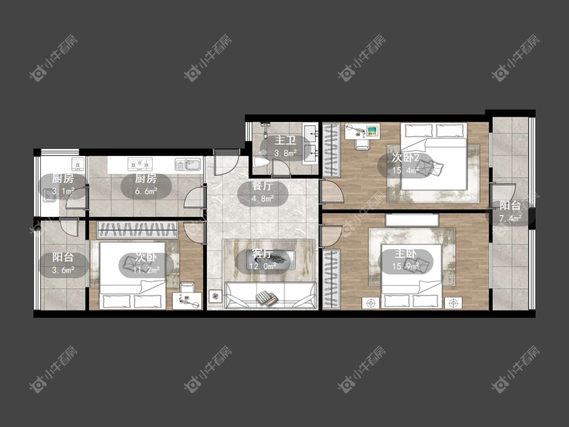 镇江公路站宿舍楼在售二手房源户型图_小牛看房