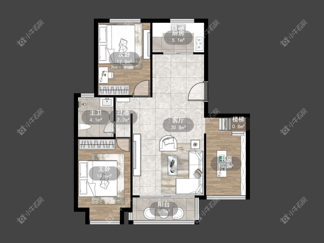 镇江佳景天城在售二手房源户型图_小牛看房