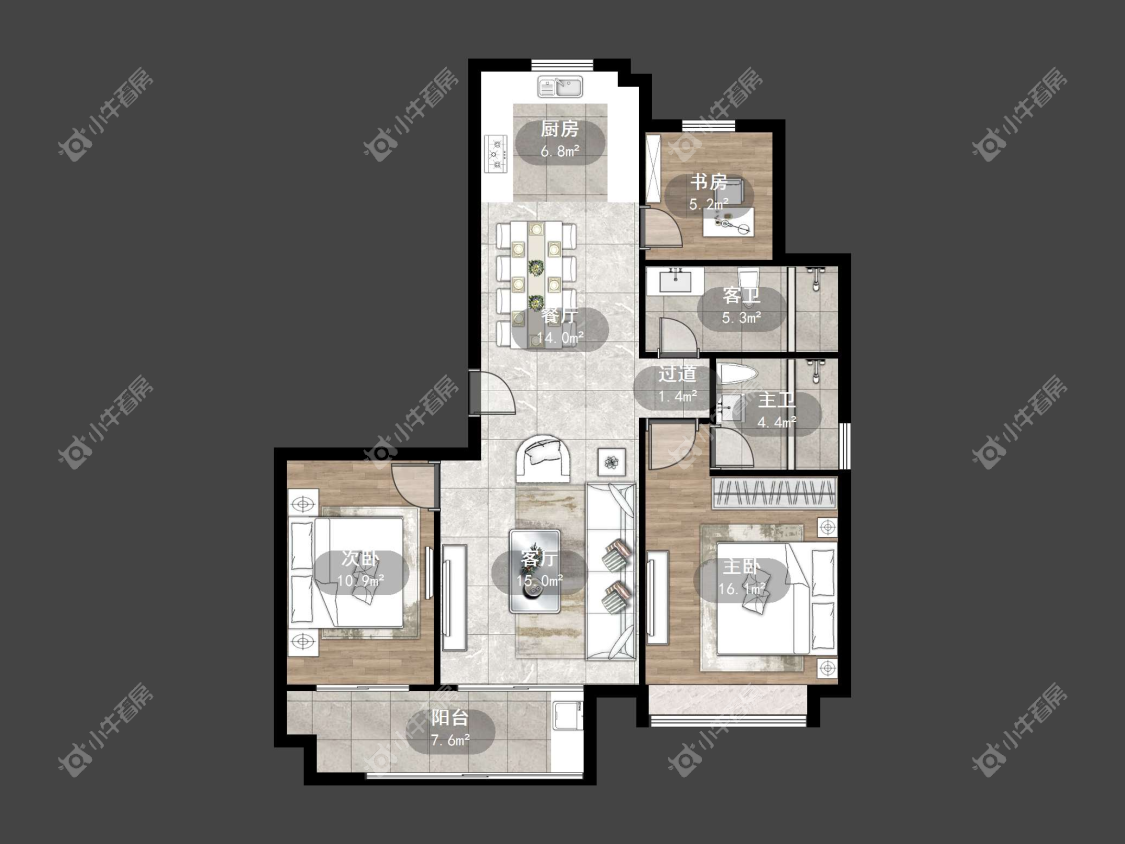 镇江爱家尚城在售二手房源户型图_小牛看房
