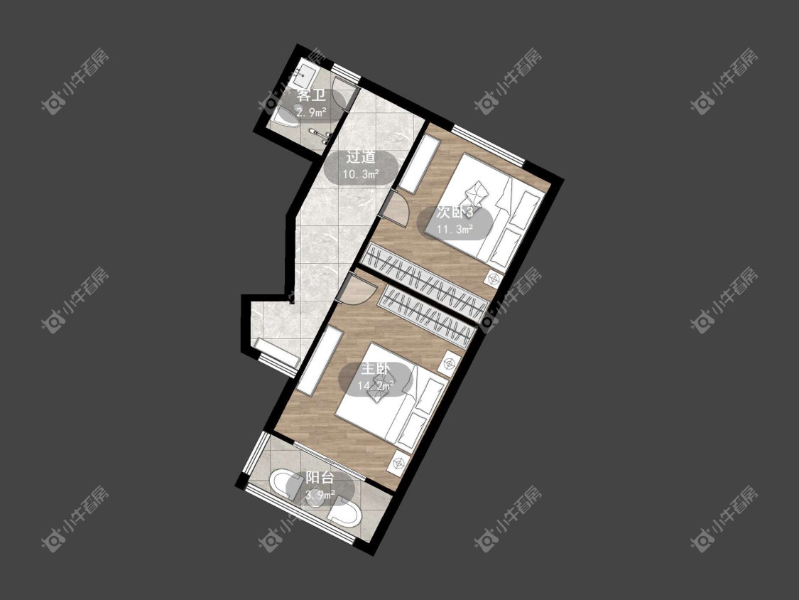 镇江鑫福苑在售二手房源户型图_小牛看房