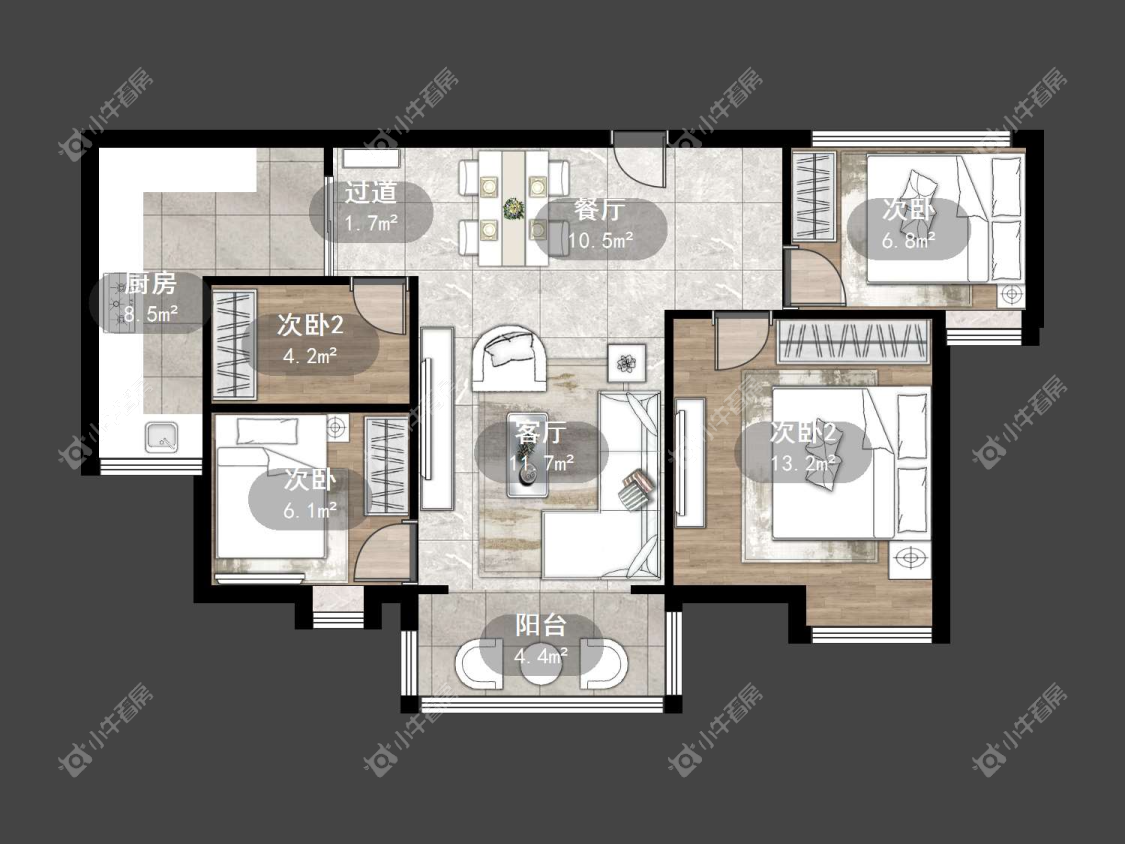 镇江碧桂园在售二手房源户型图_小牛看房
