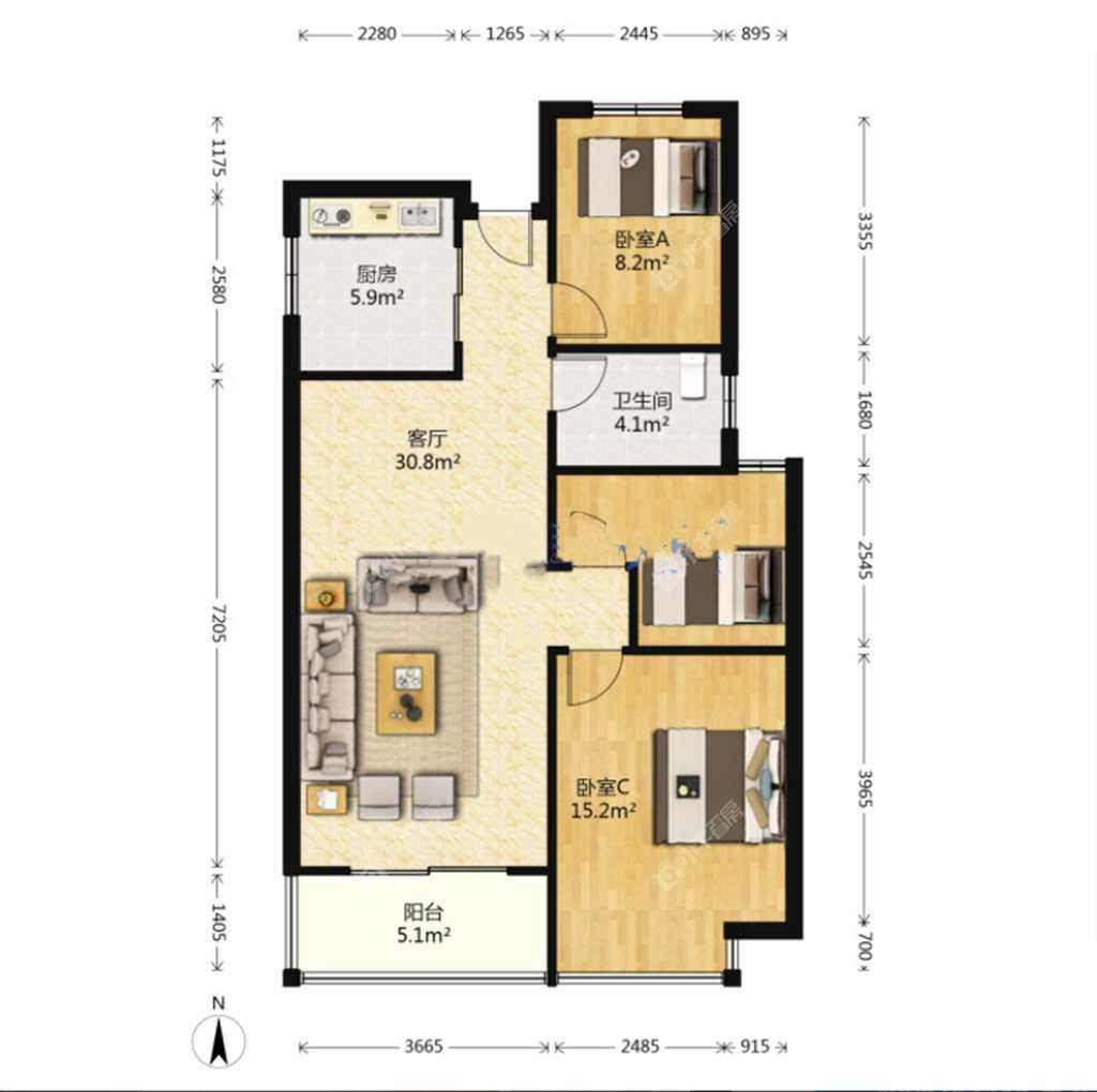 镇江恒大名都二三期在售二手房源_小牛看房