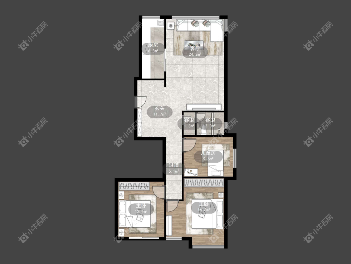 镇江凤翔花园在售二手房源户型图_小牛看房