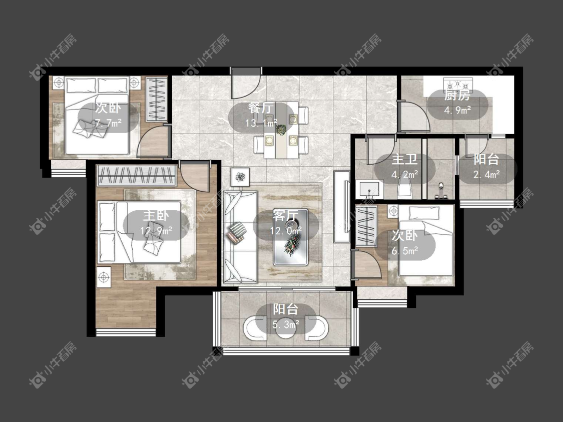 镇江碧桂园在售二手房源户型图_小牛看房