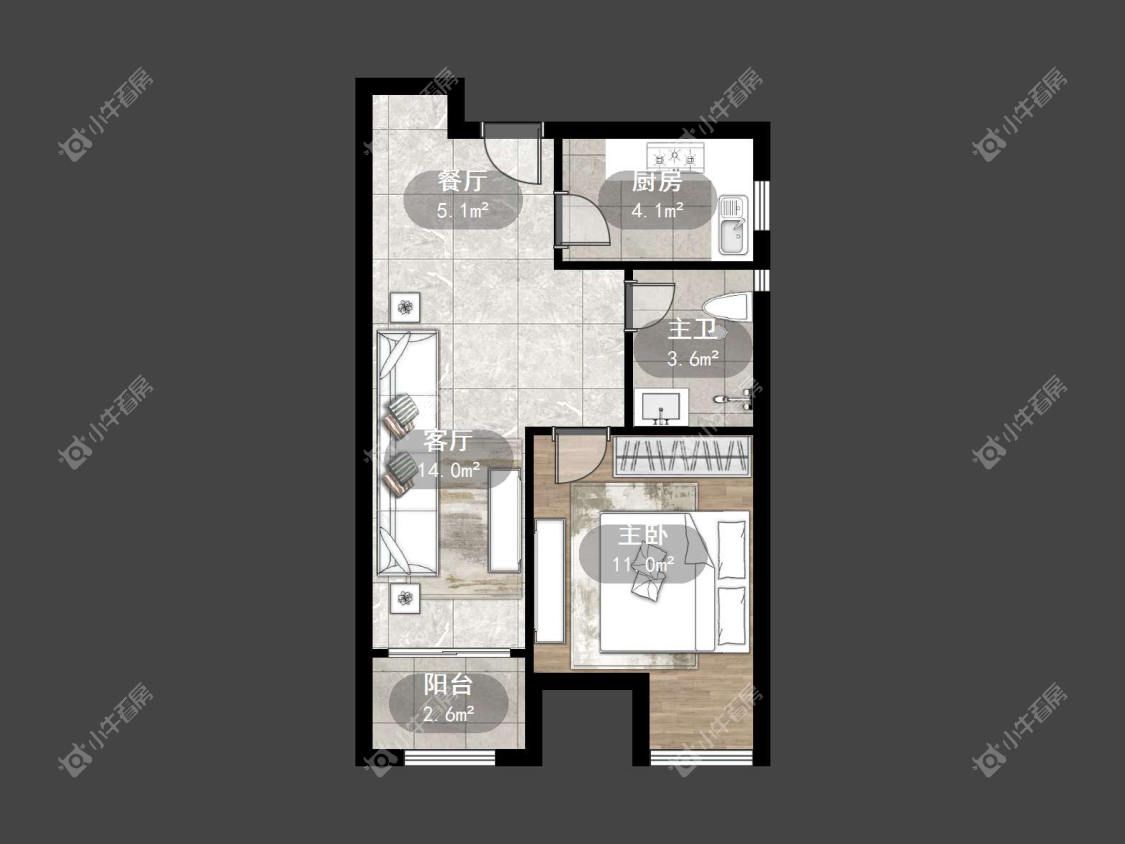 镇江荣城国际一期在售二手房源户型图_小牛看房