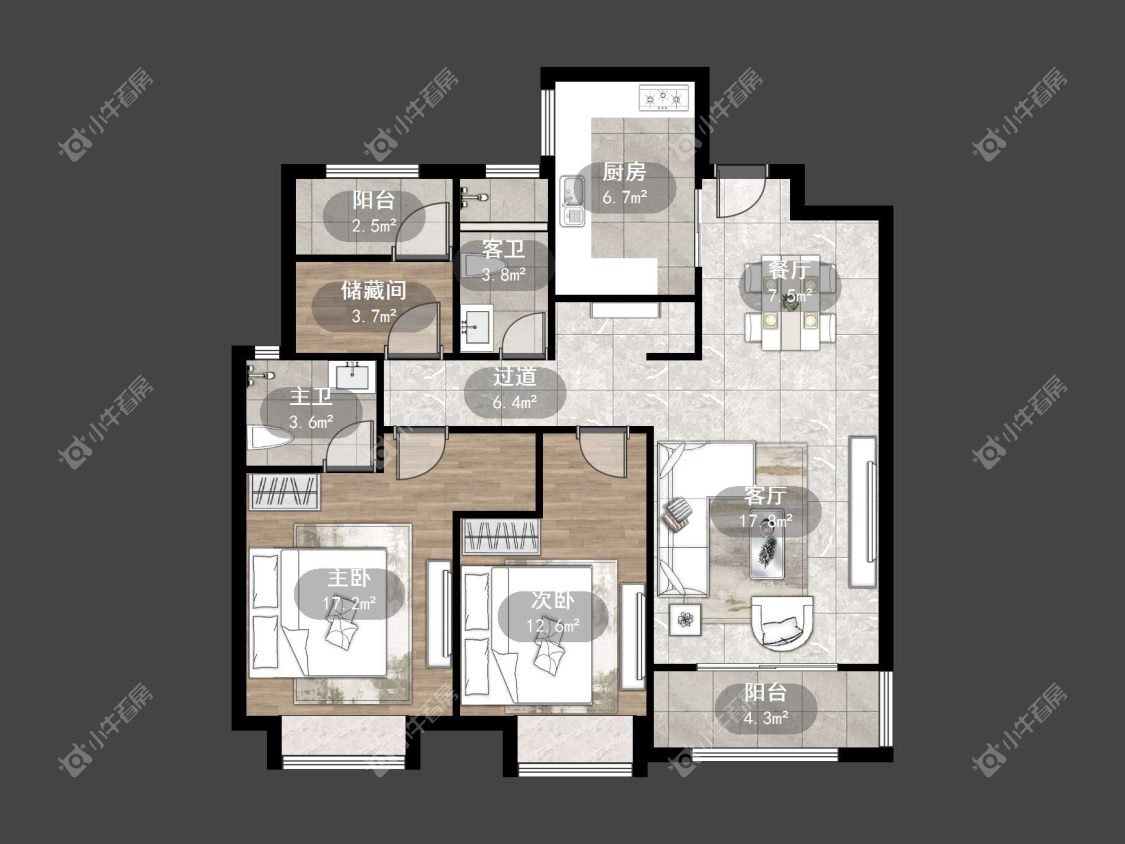 镇江爱家尚城在售二手房源户型图_小牛看房