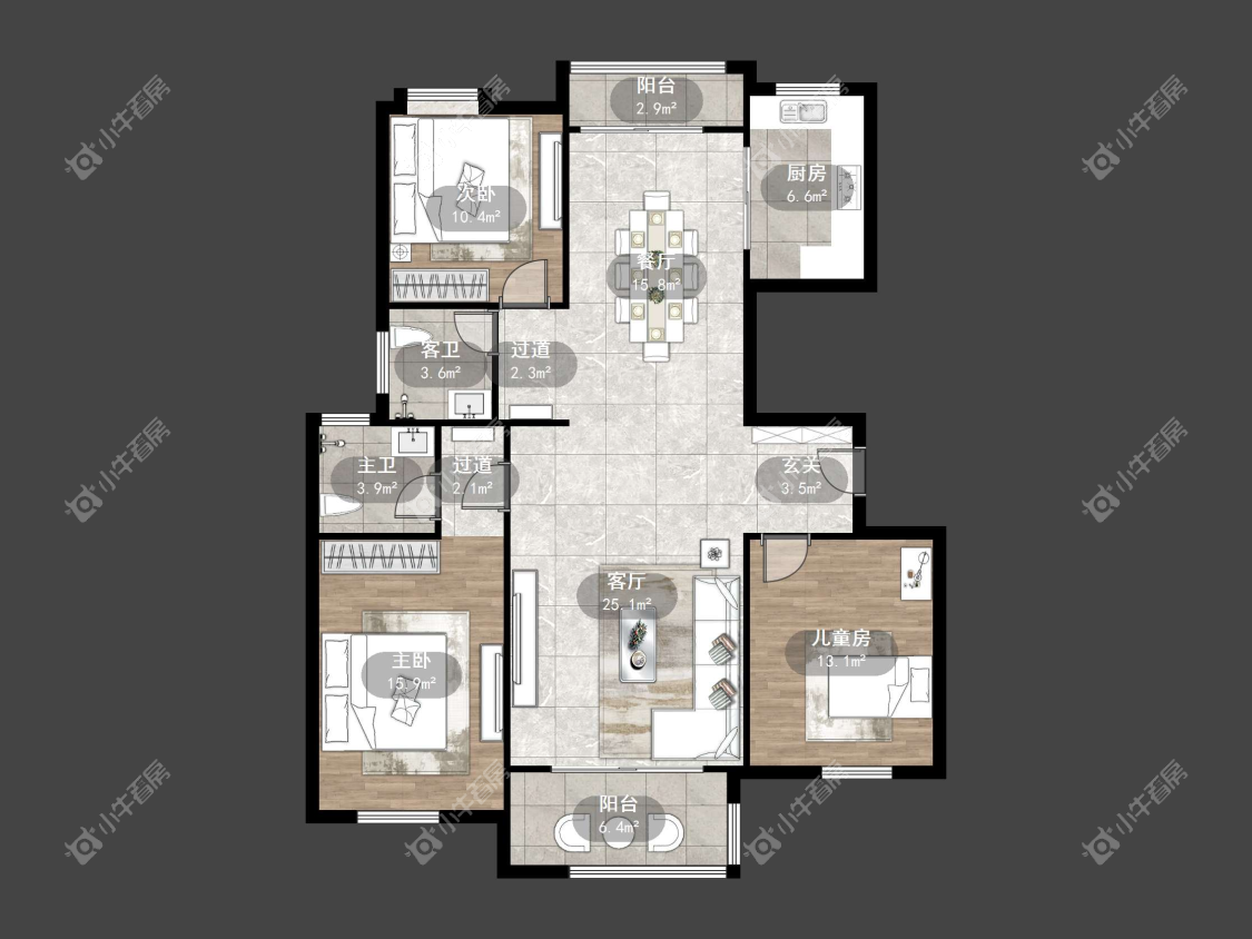 镇江南方名居在售二手房源户型图_小牛看房