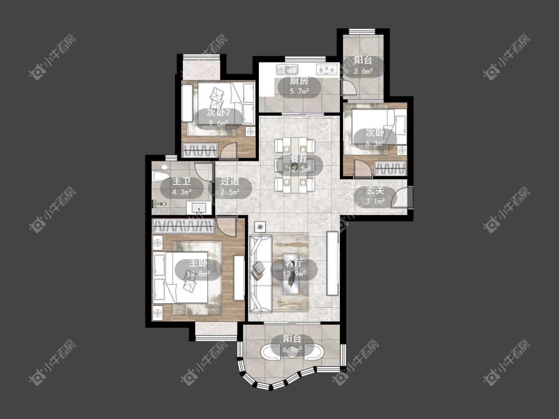 镇江碧桂园在售二手房源户型图_小牛看房