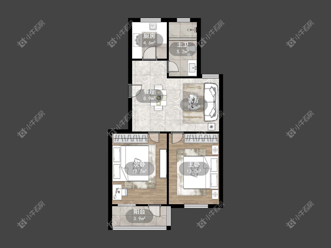 镇江万善园一村在售二手房源户型图_小牛看房