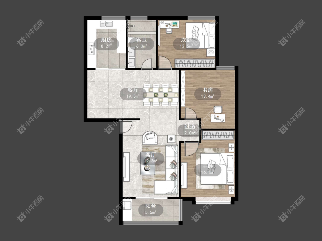 镇江泰豪公寓在售二手房源户型图_小牛看房