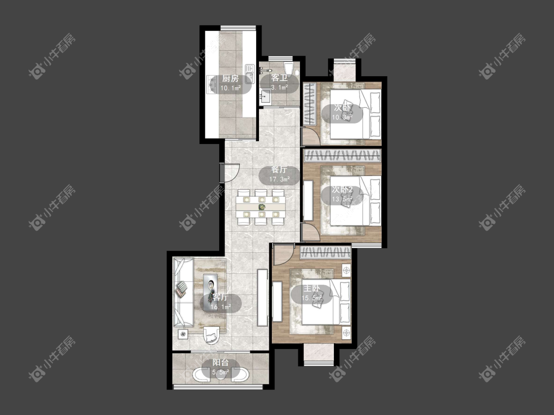 镇江丹金人家在售二手房源户型图_小牛看房