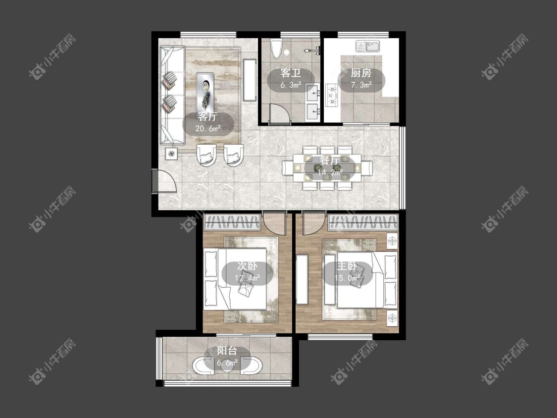 镇江新新家园在售二手房源户型图_小牛看房