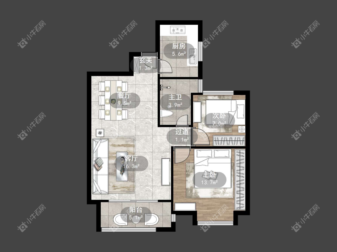 镇江大亚第一城在售二手房源户型图_小牛看房