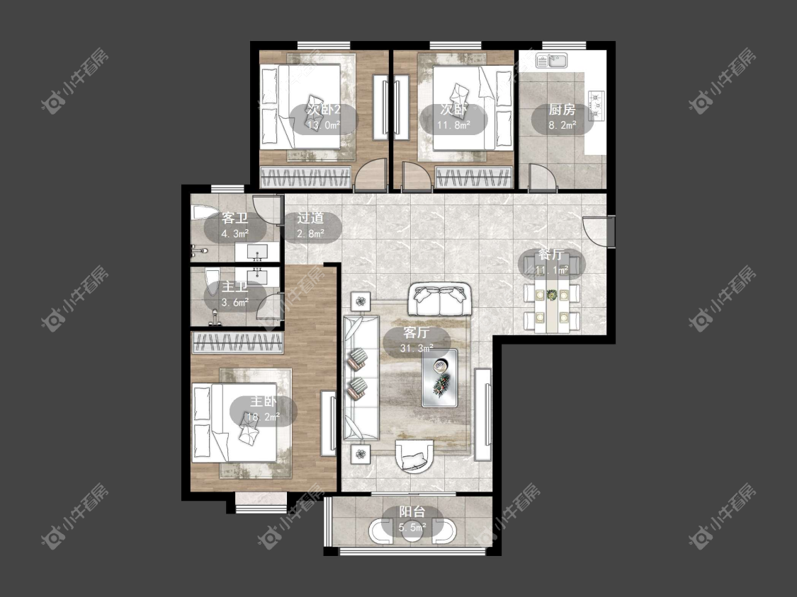 镇江嘉荟新城在售二手房源户型图_小牛看房
