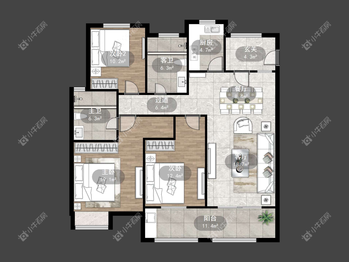 镇江上善雅苑在售二手房源户型图_小牛看房