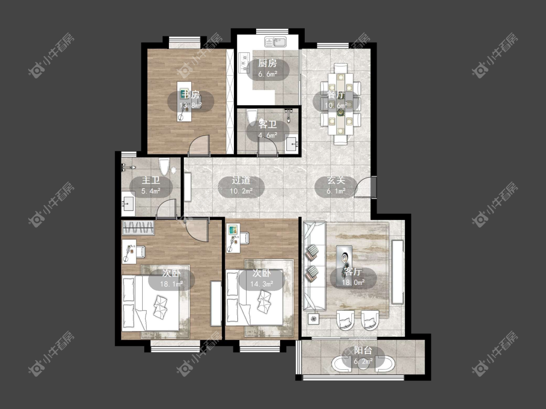 镇江锦尚名都在售二手房源户型图_小牛看房