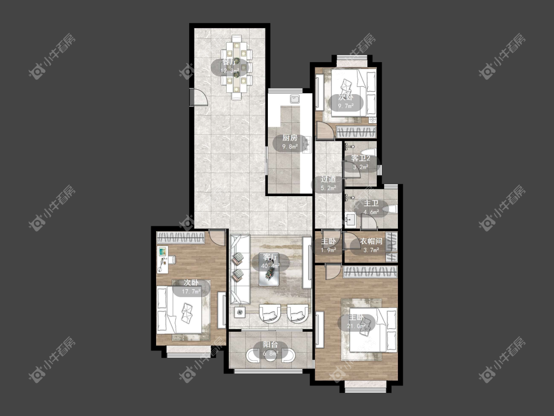 镇江名都新贵在售二手房源户型图_小牛看房