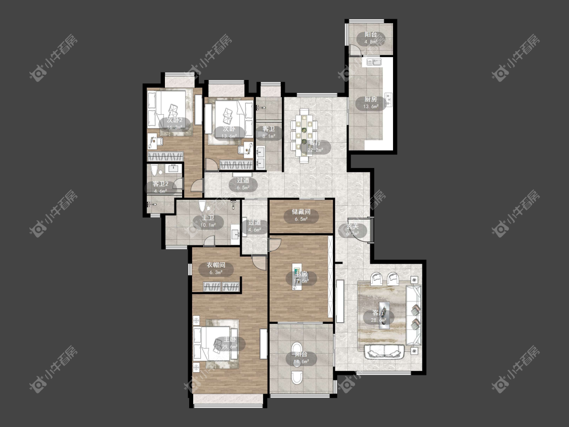 镇江恒大名都一期在售二手房源户型图_小牛看房