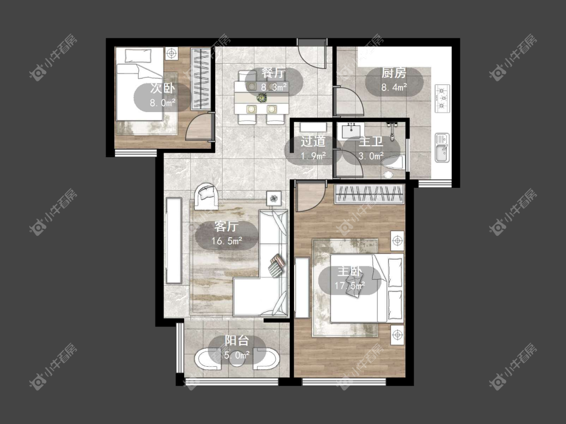 镇江学林雅居在售二手房源户型图_小牛看房