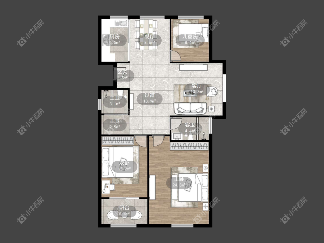 镇江上善雅苑在售二手房源户型图_小牛看房