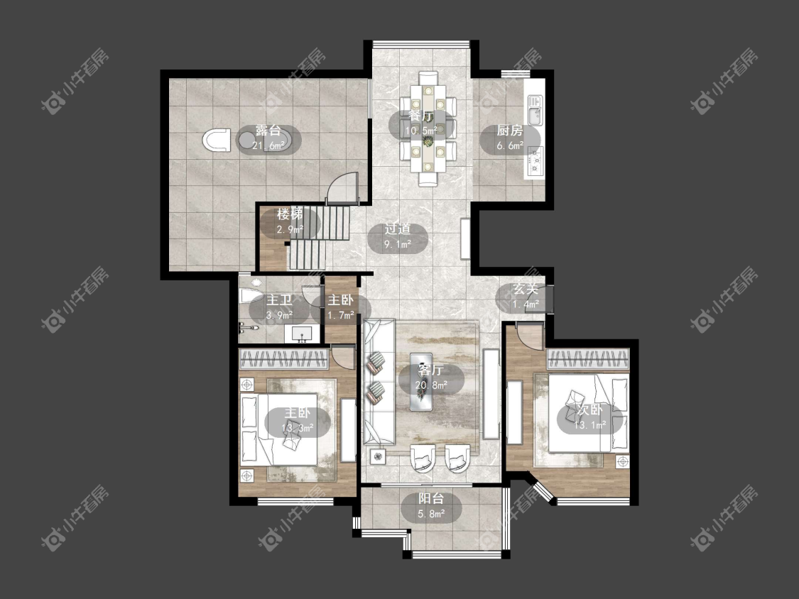 镇江锦轩华庭在售二手房源户型图_小牛看房