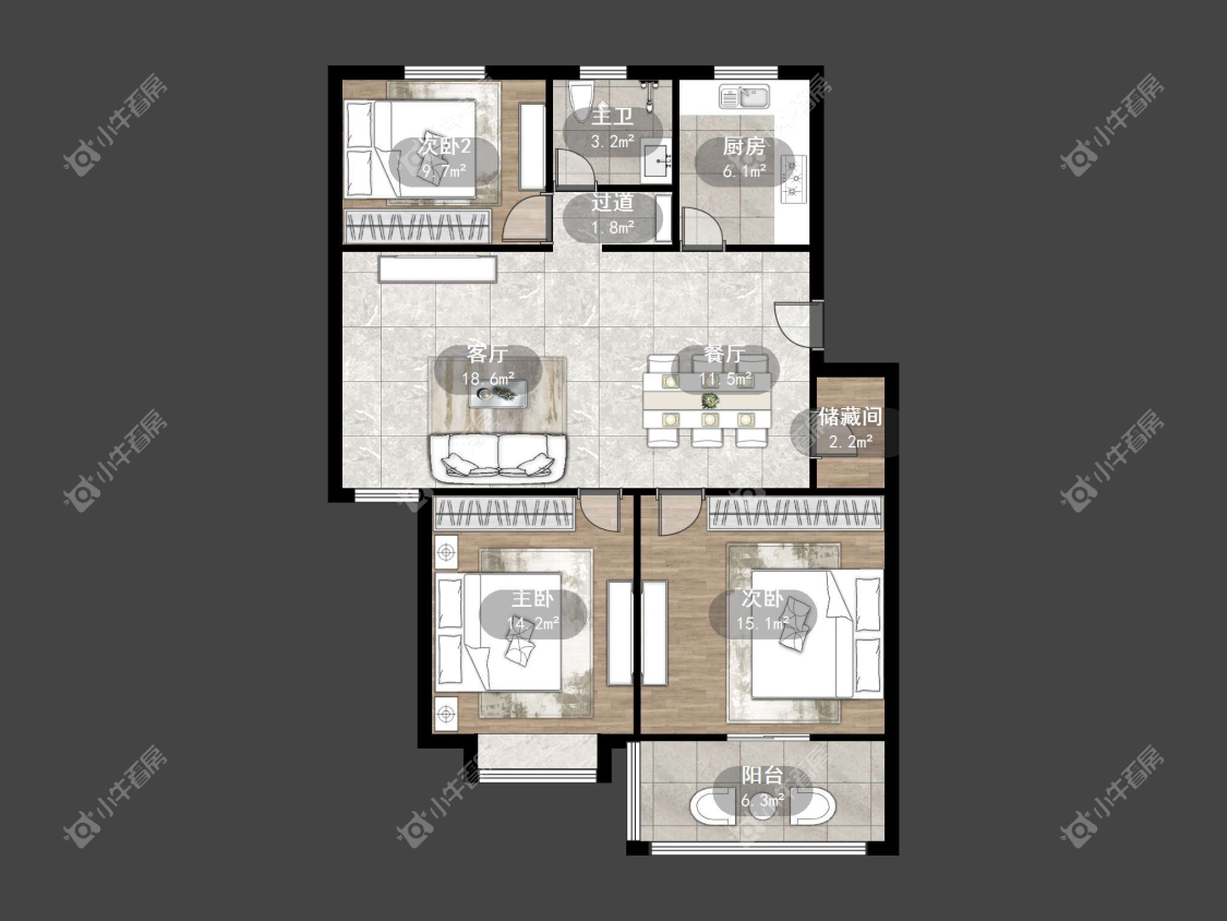 镇江华云公寓在售二手房源户型图_小牛看房