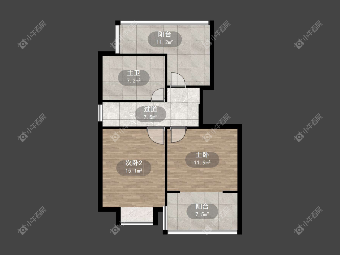 镇江曲园小区在售二手房源户型图_小牛看房