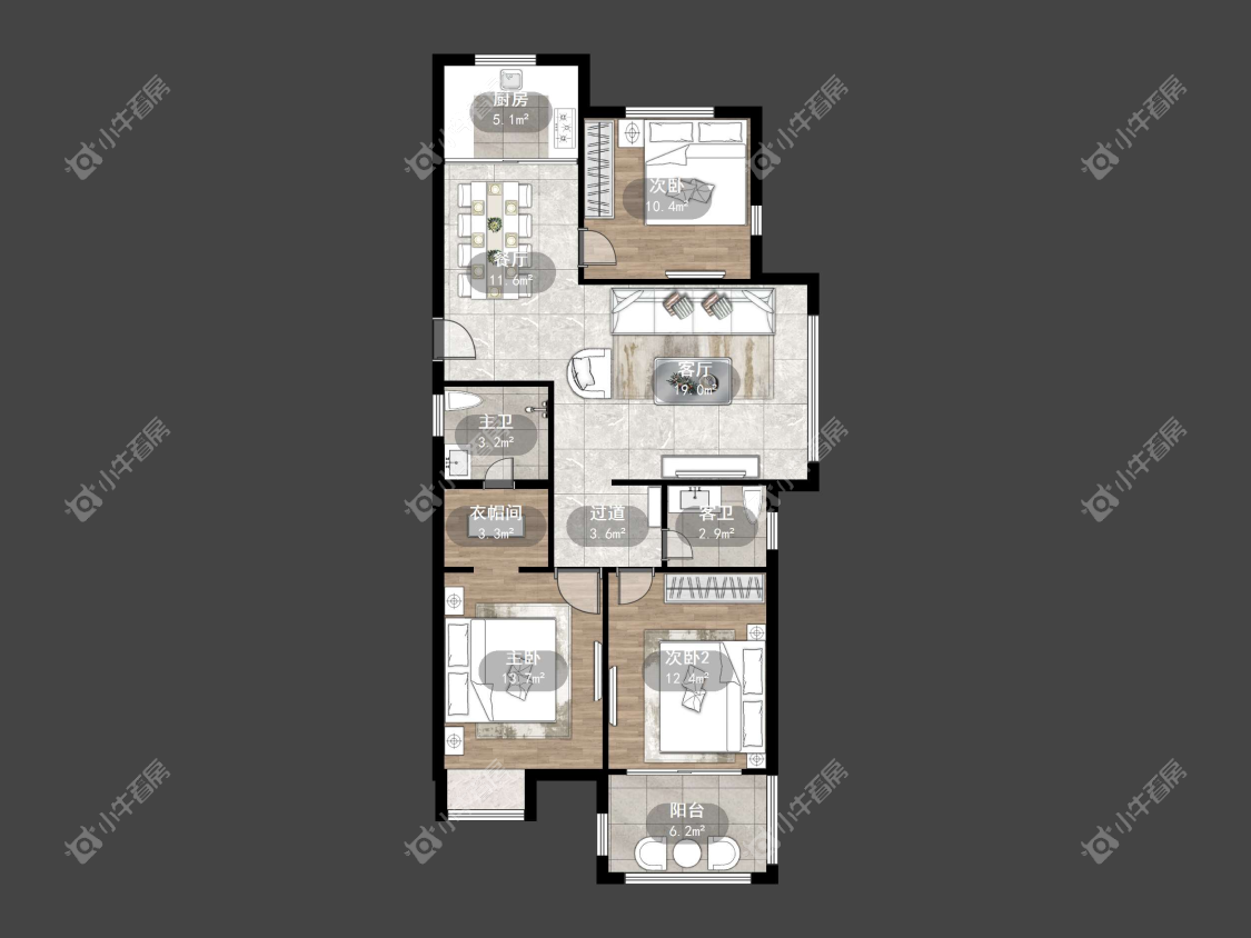镇江嘉源首府在售二手房源户型图_小牛看房
