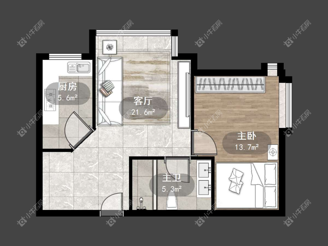 镇江金色家园在售二手房源户型图_小牛看房