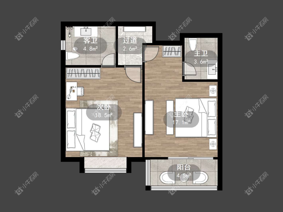 镇江曲园小区在售二手房源户型图_小牛看房