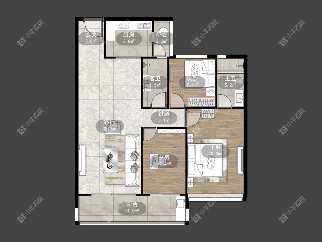 镇江凤熹台在售二手房源户型图_小牛看房